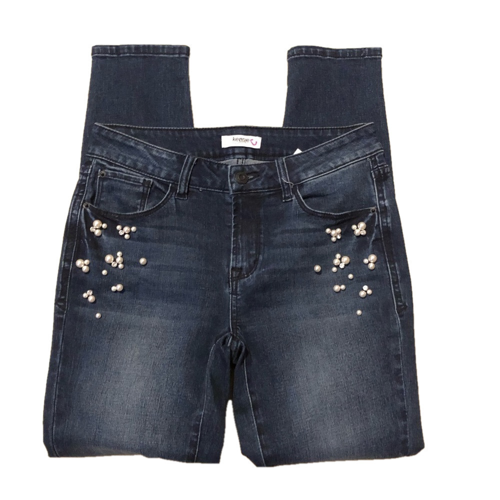 ⭐️ Kensie Rhinestone With Faux Pearl…